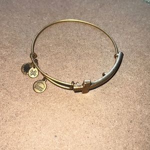 Alex & Ani Gold Cross Bracelet